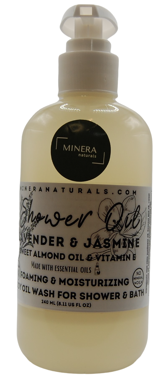 Shower Oils (it goes from an oil to a light foam)