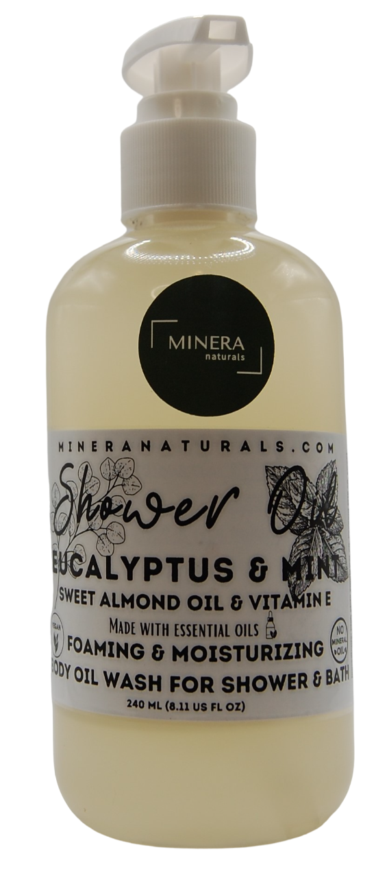Shower Oils (it goes from an oil to a light foam)
