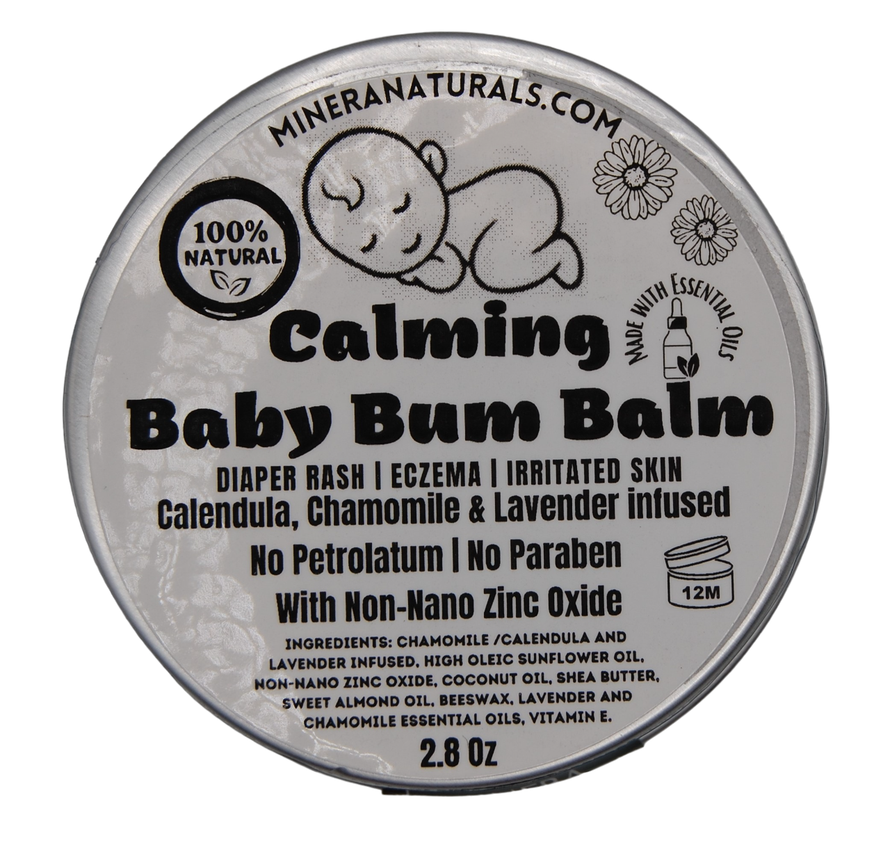 Calming Baby Bum Balm (With Zinc Oxide)