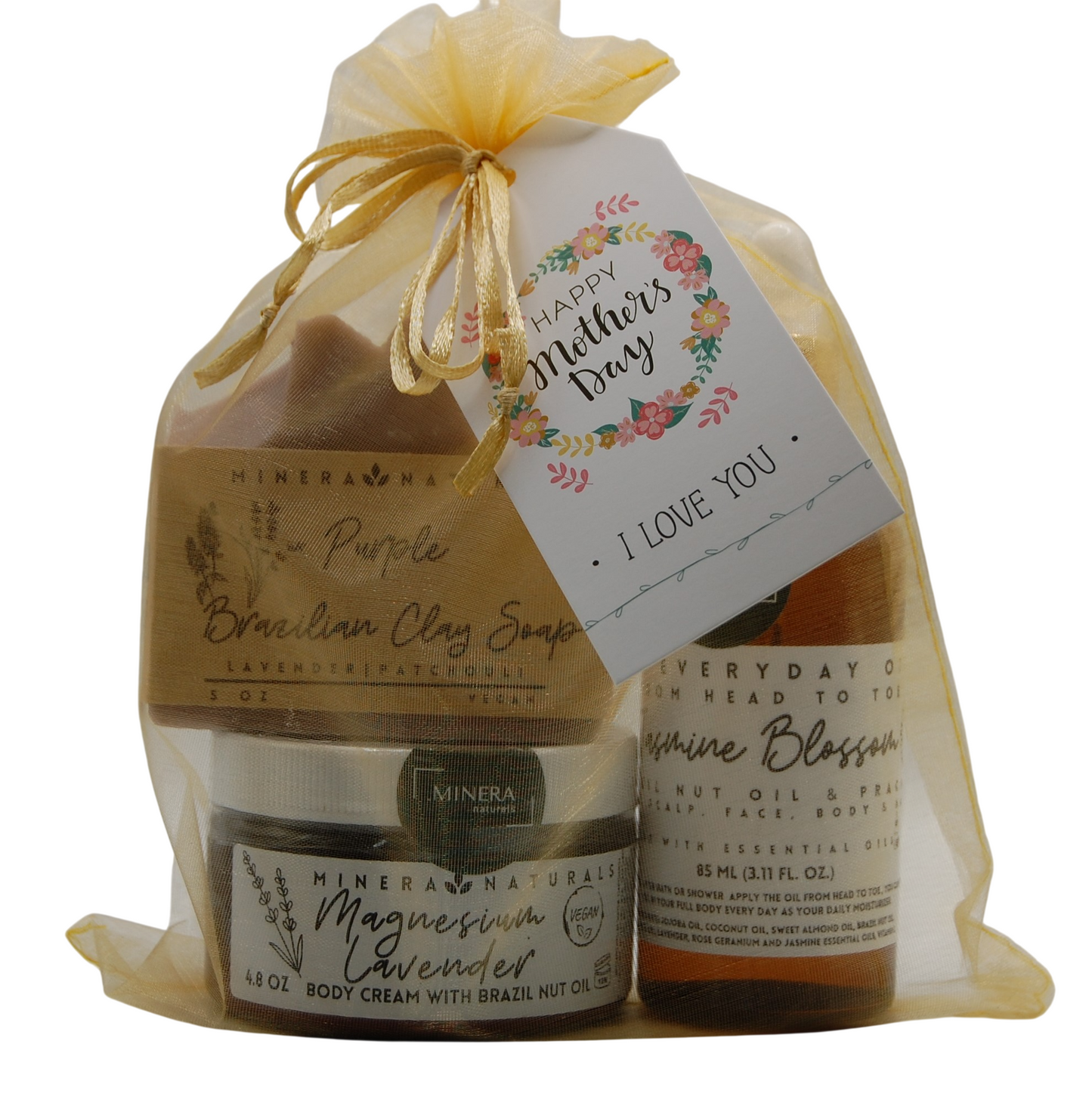 Mother's Day Gift Set Body Oil, Body Cream & Soap