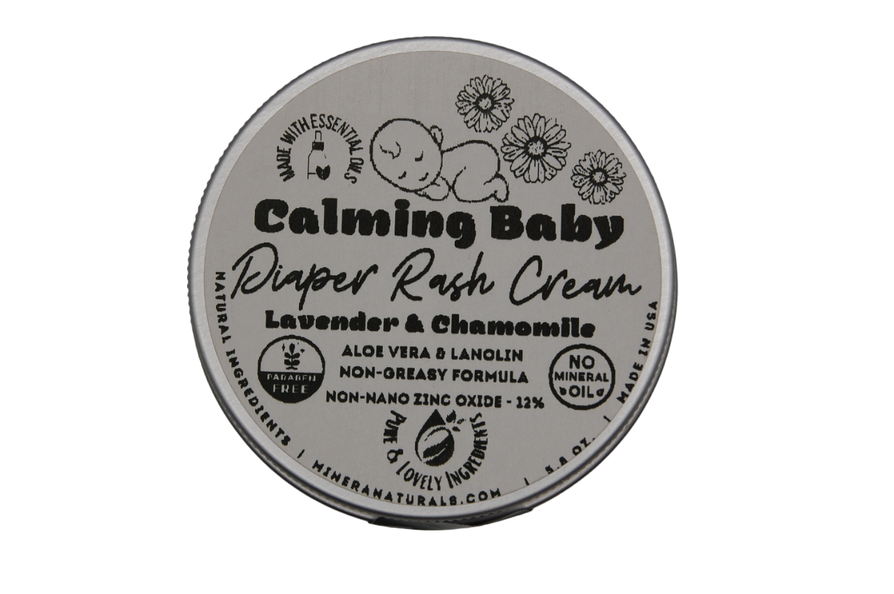 Calming Baby Diaper Rash Cream - Lavender & Chamomile
