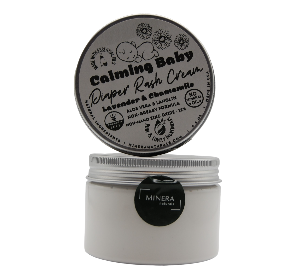 Calming Baby Diaper Rash Cream - Lavender & Chamomile