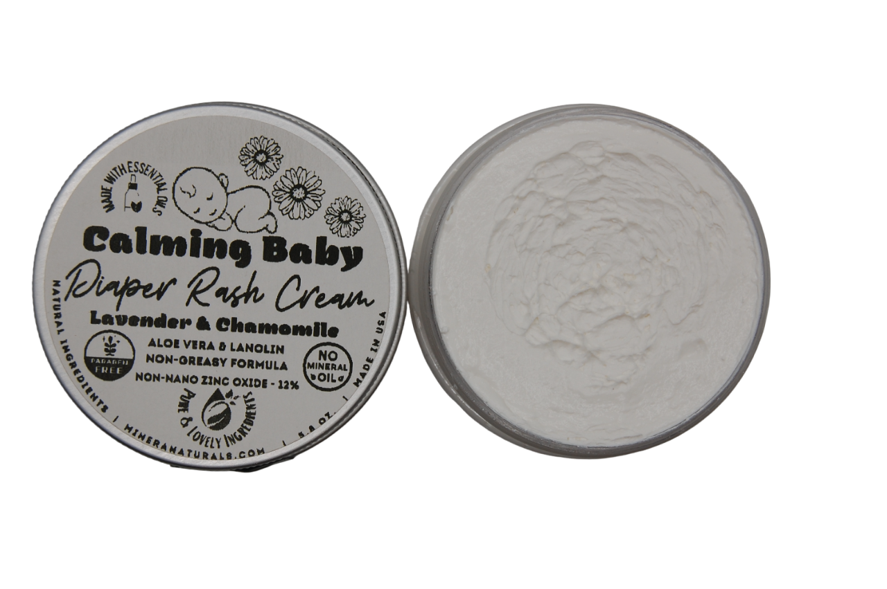 Calming Baby Diaper Rash Cream - Lavender & Chamomile