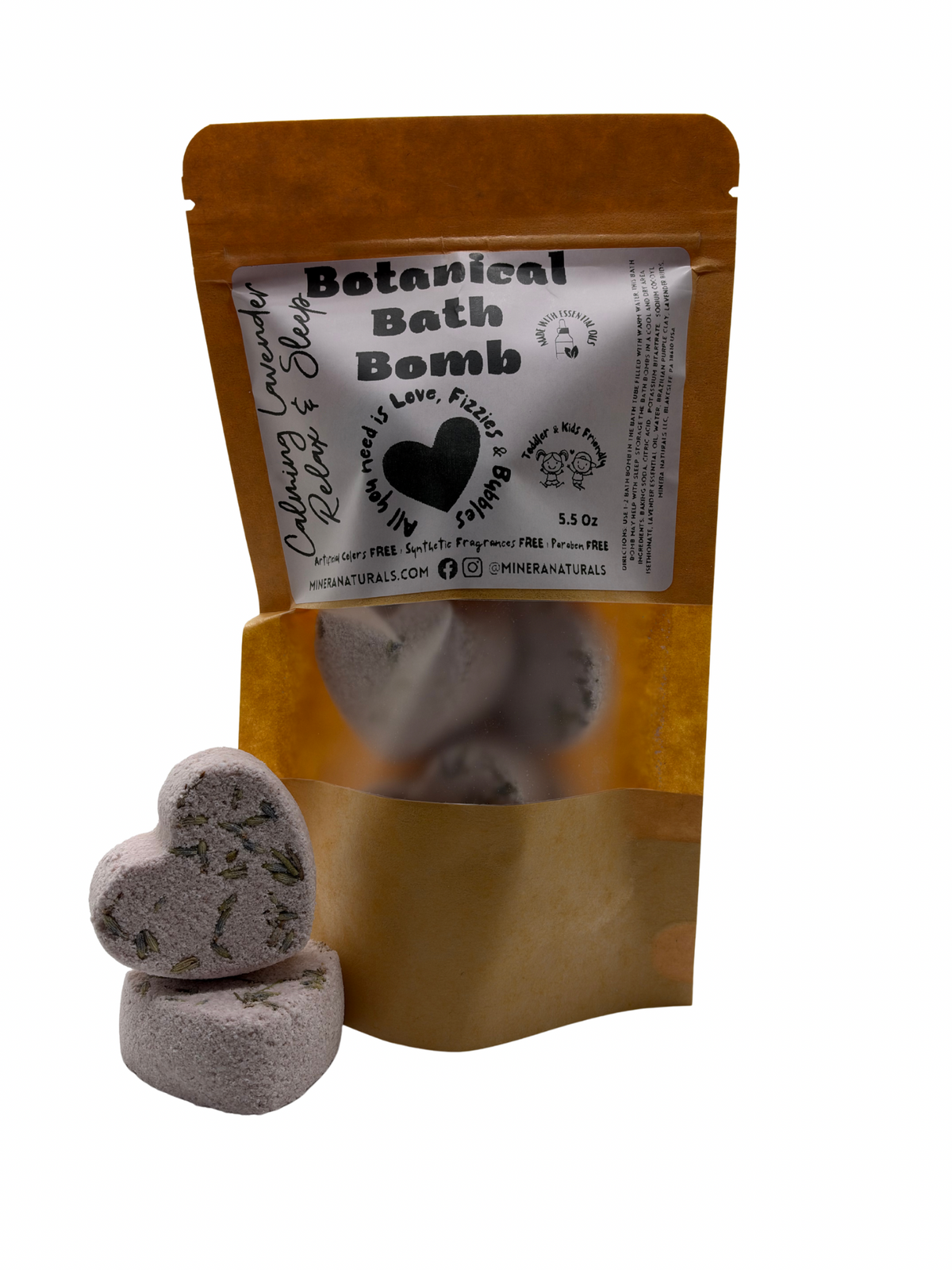 Calming Lavender Botanical Bath Bomb