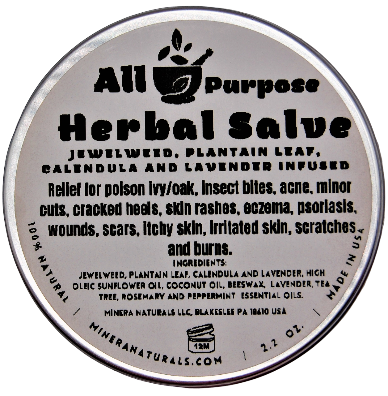 All Purpose Salve - Herbal infusion for poison Ivy, Bug Bites & other skin conditions