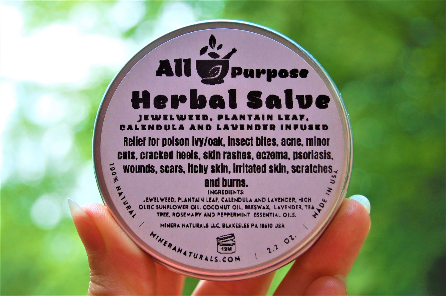 All Purpose Salve - Herbal infusion for poison Ivy, Bug Bites & other skin conditions