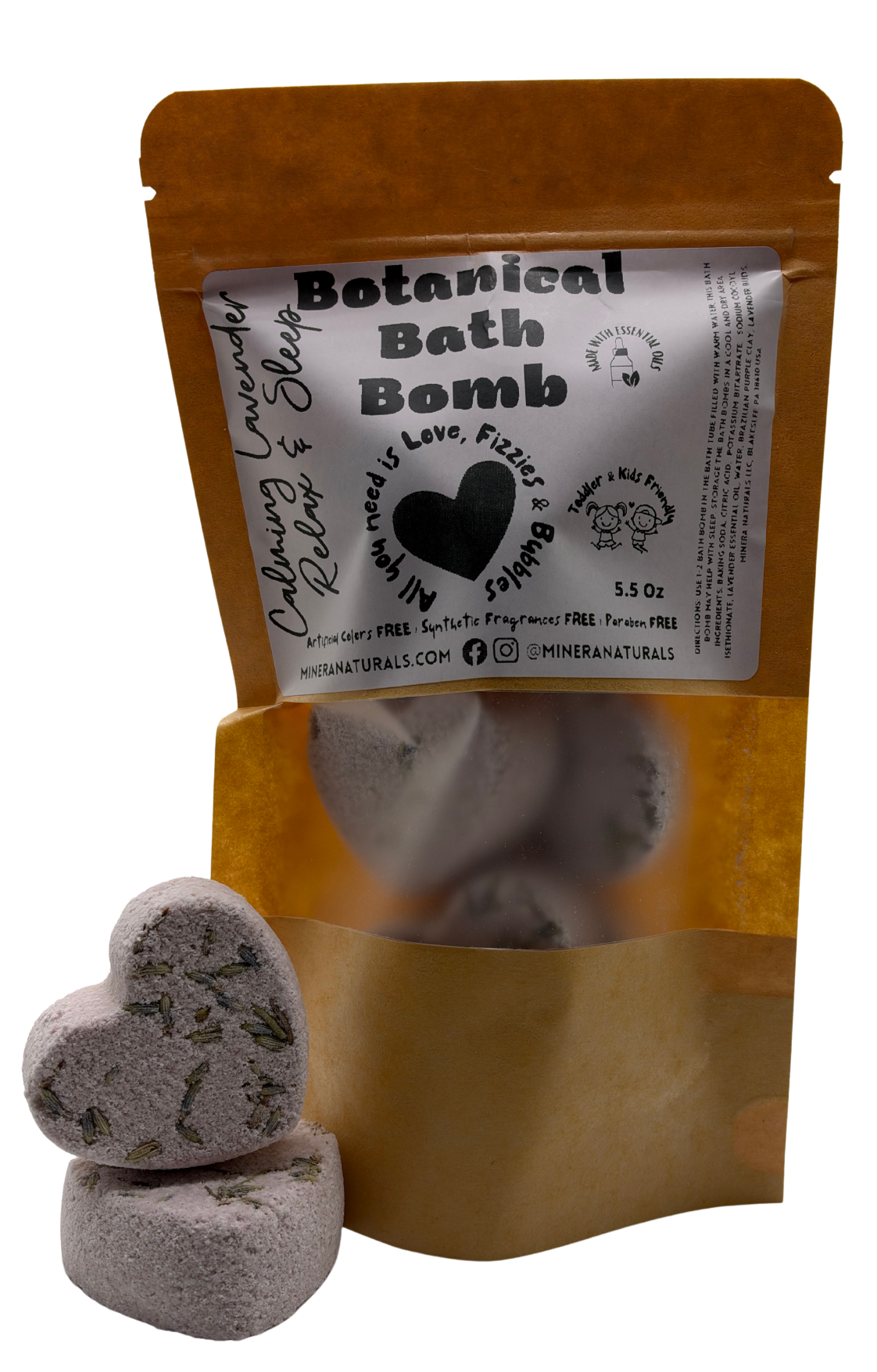 Calming Lavender Botanical Bath Bomb