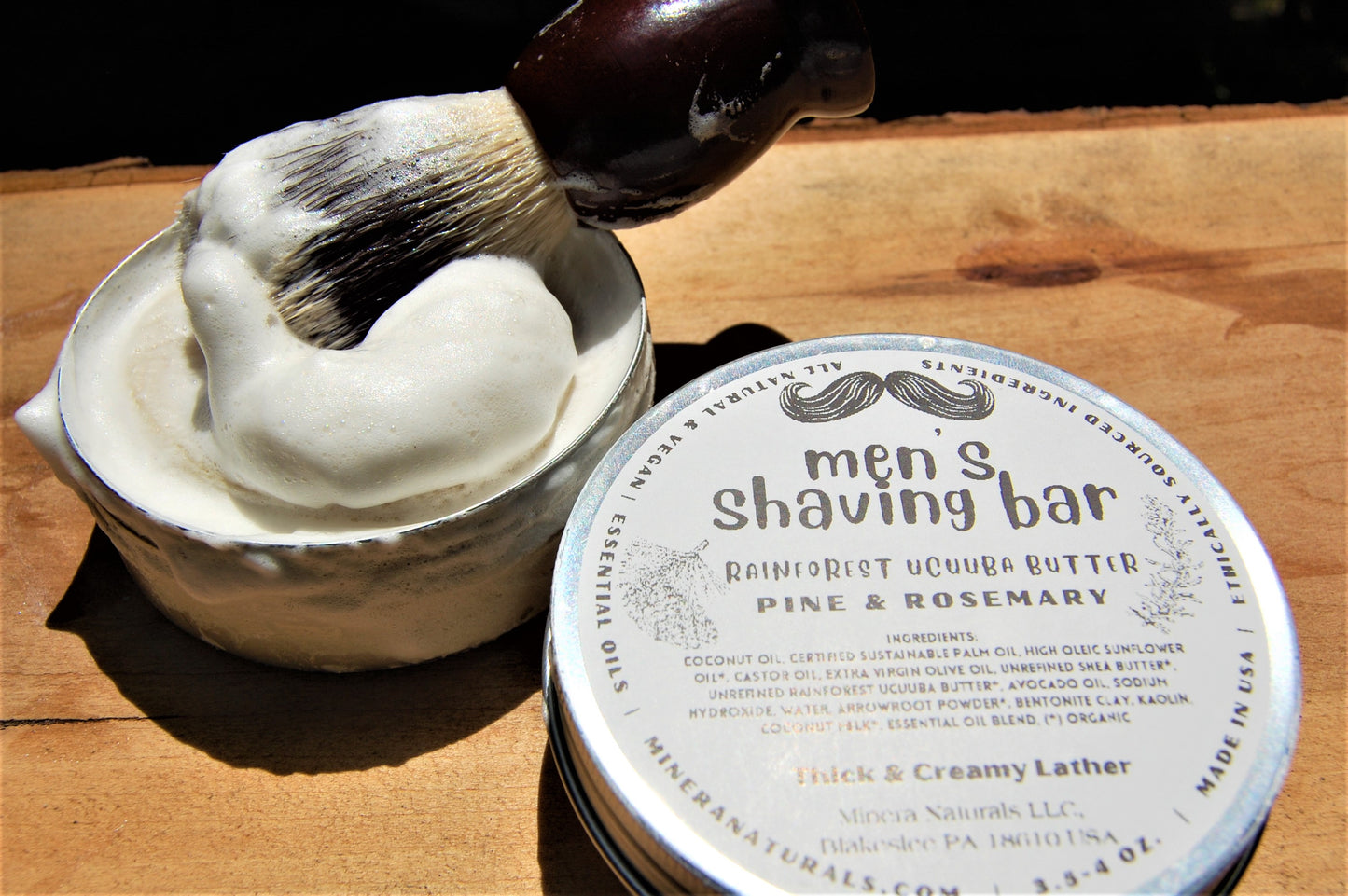 Men's shaving Bar Pine & Rosemary